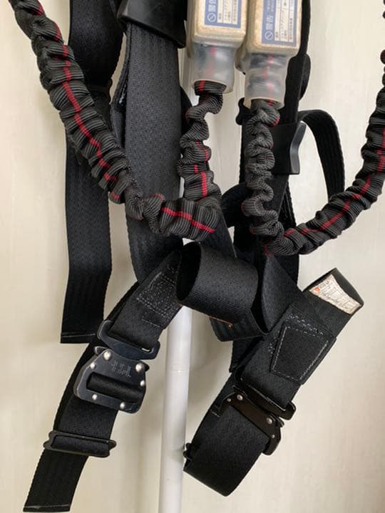 新規格適合品　KH ハーネスセット(ハーネスX型+ダブル蛇腹ランヤード)