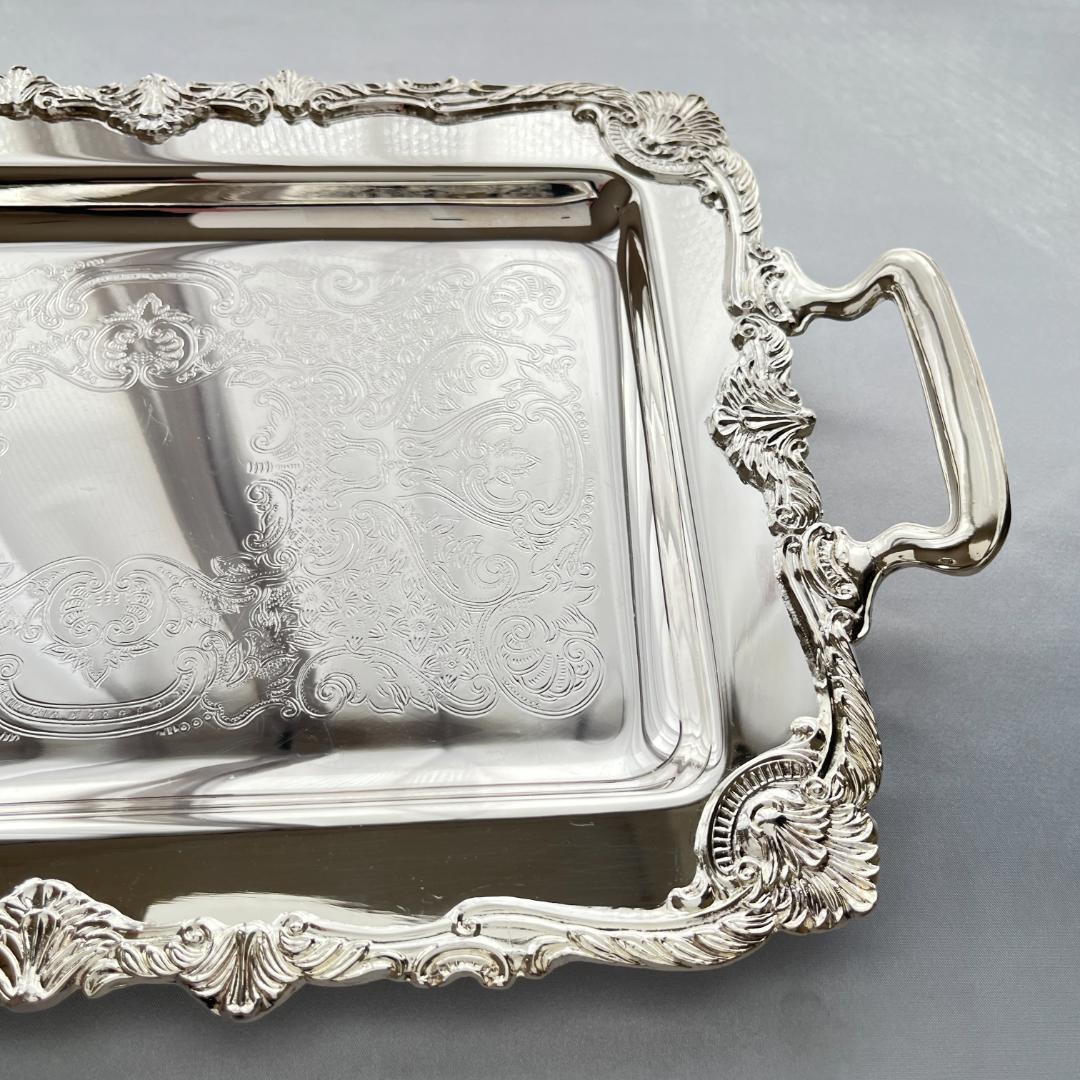 【VINERS】 ギャラリートレー 44cm 装飾フット / ハンドル